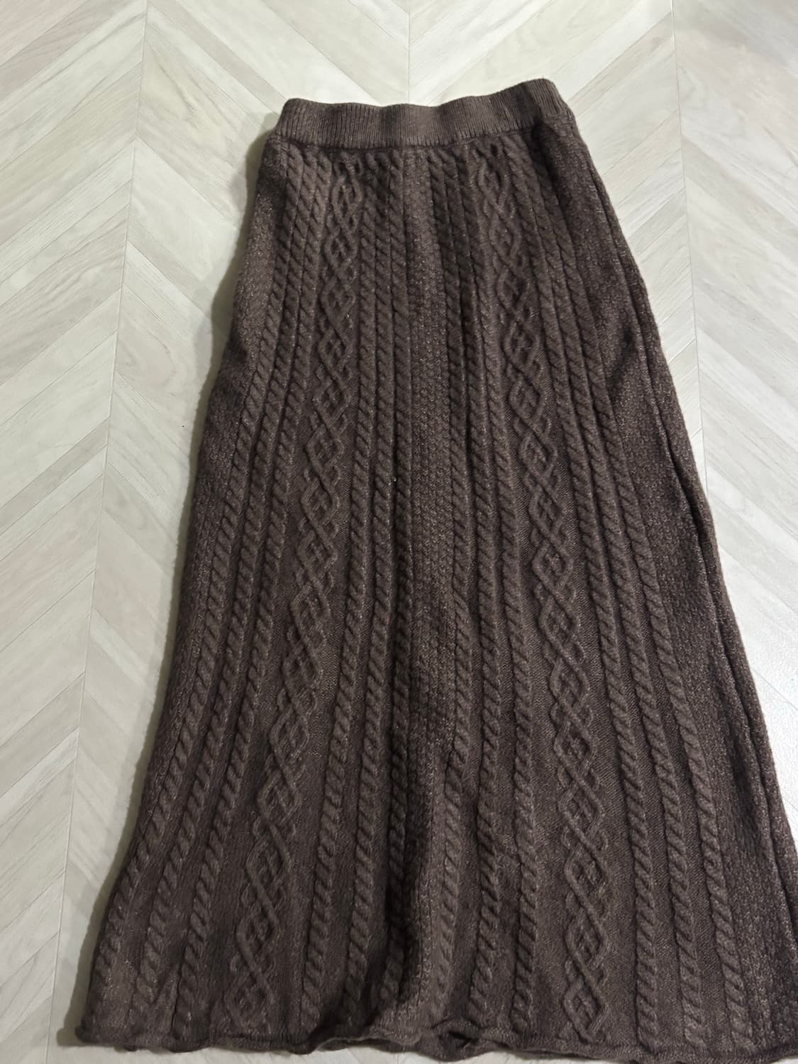 모리걸st 니트 빈티지 롱 스커트 상품이미지1