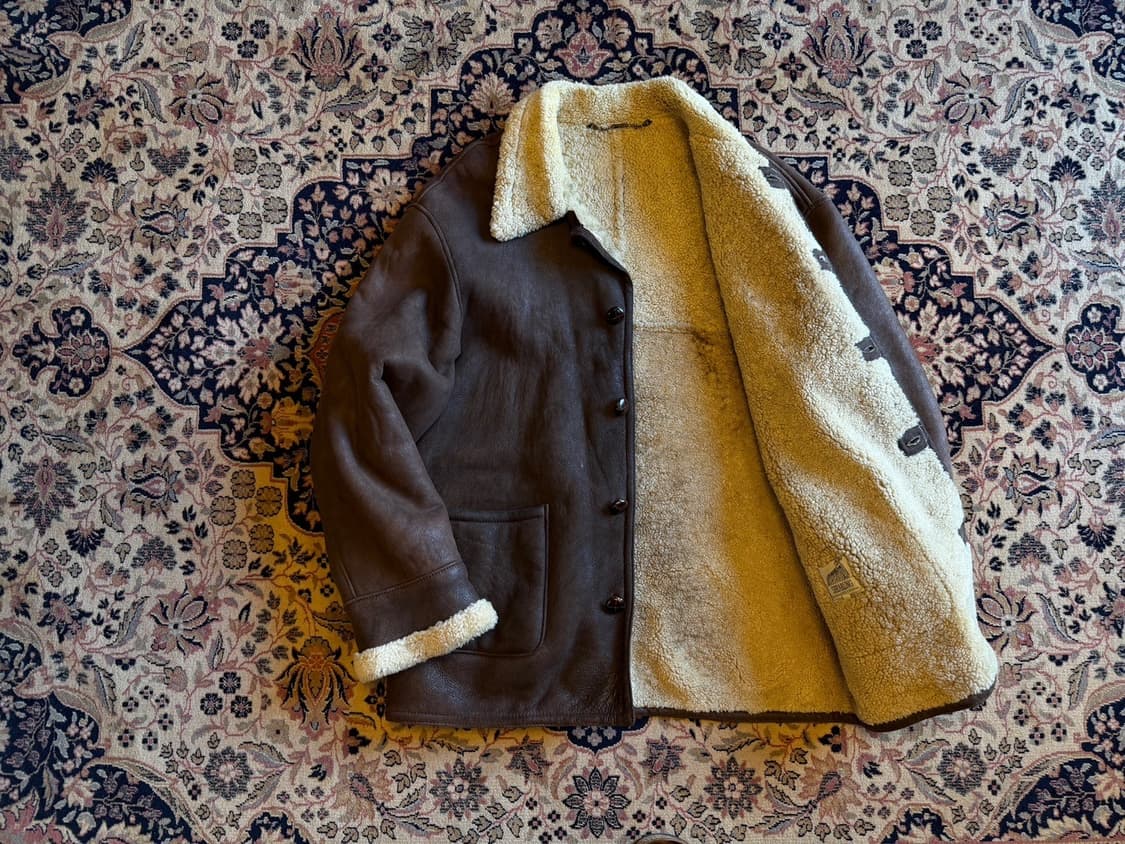 VTG 시어링 레더 자켓 100 상품이미지2