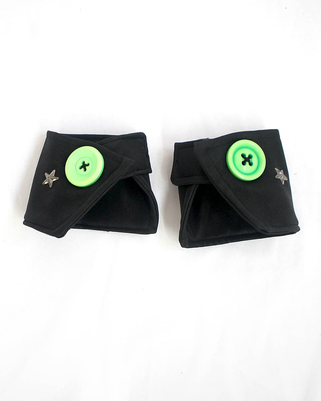 Thick leather neon-green choker+handcuff 상품이미지7