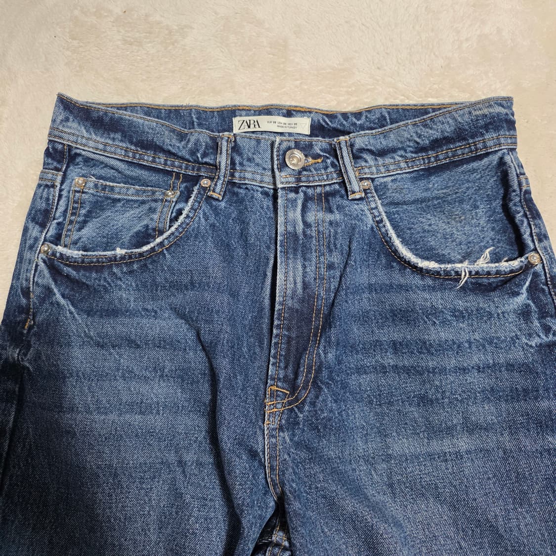 (30)여성 자라 배기핏 데님 팬츠 상품이미지2