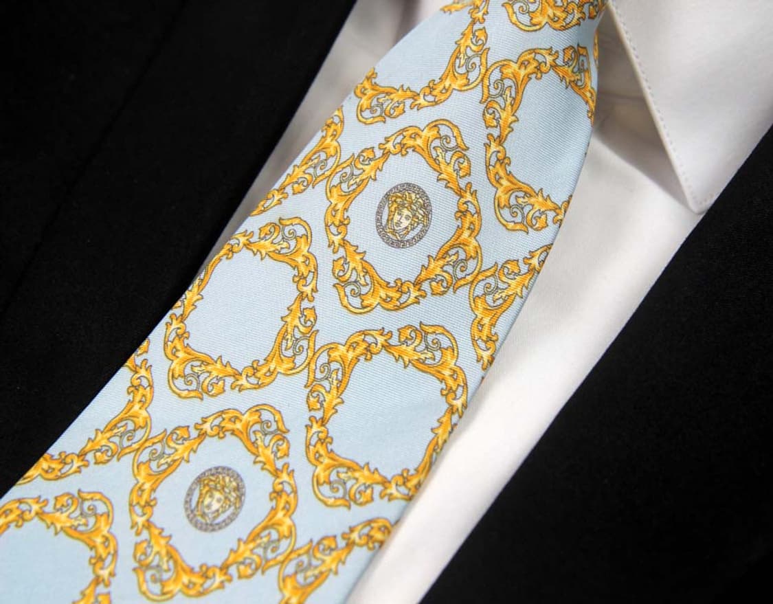 베르사체 9cm A등급 메두사 남자 명품 넥타이 상품이미지5