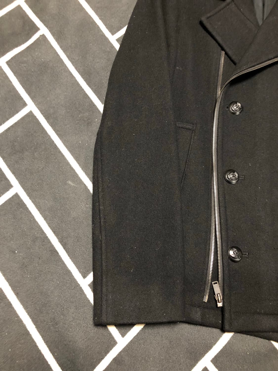 타임옴므 리얼가죽 라이더 무스탕 코트/몽클레어 스톤아일랜드 니트패딩톰포드 상품이미지2