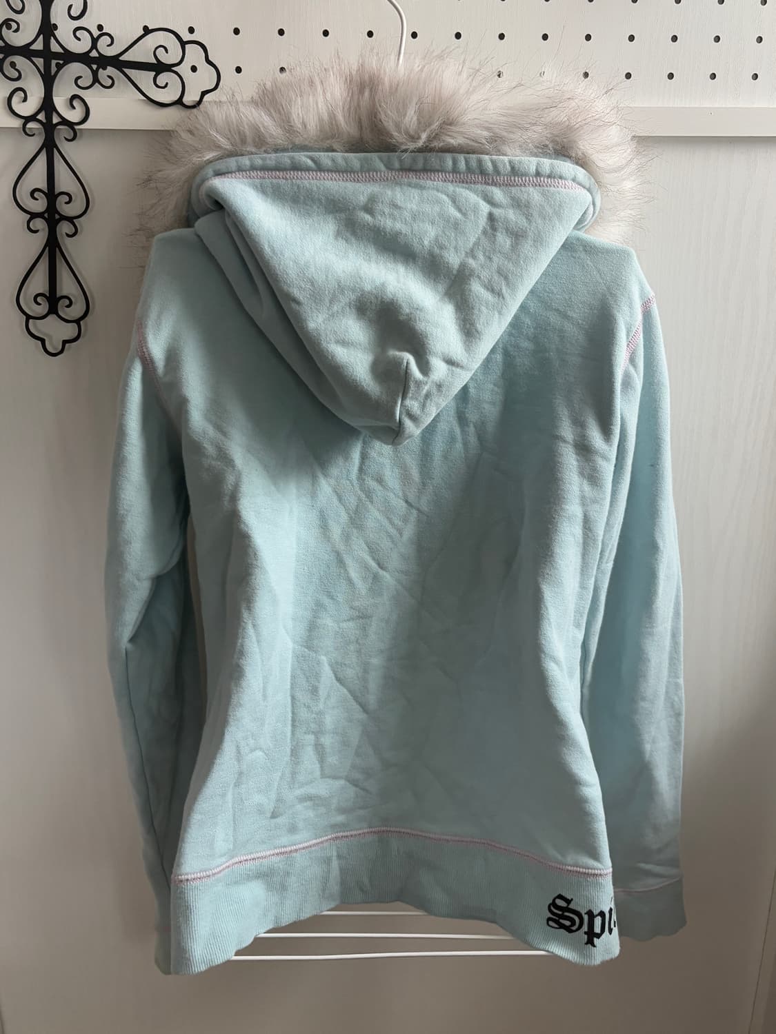 • Fur Hood Sky Blue Hood Zip-Up 상품이미지8