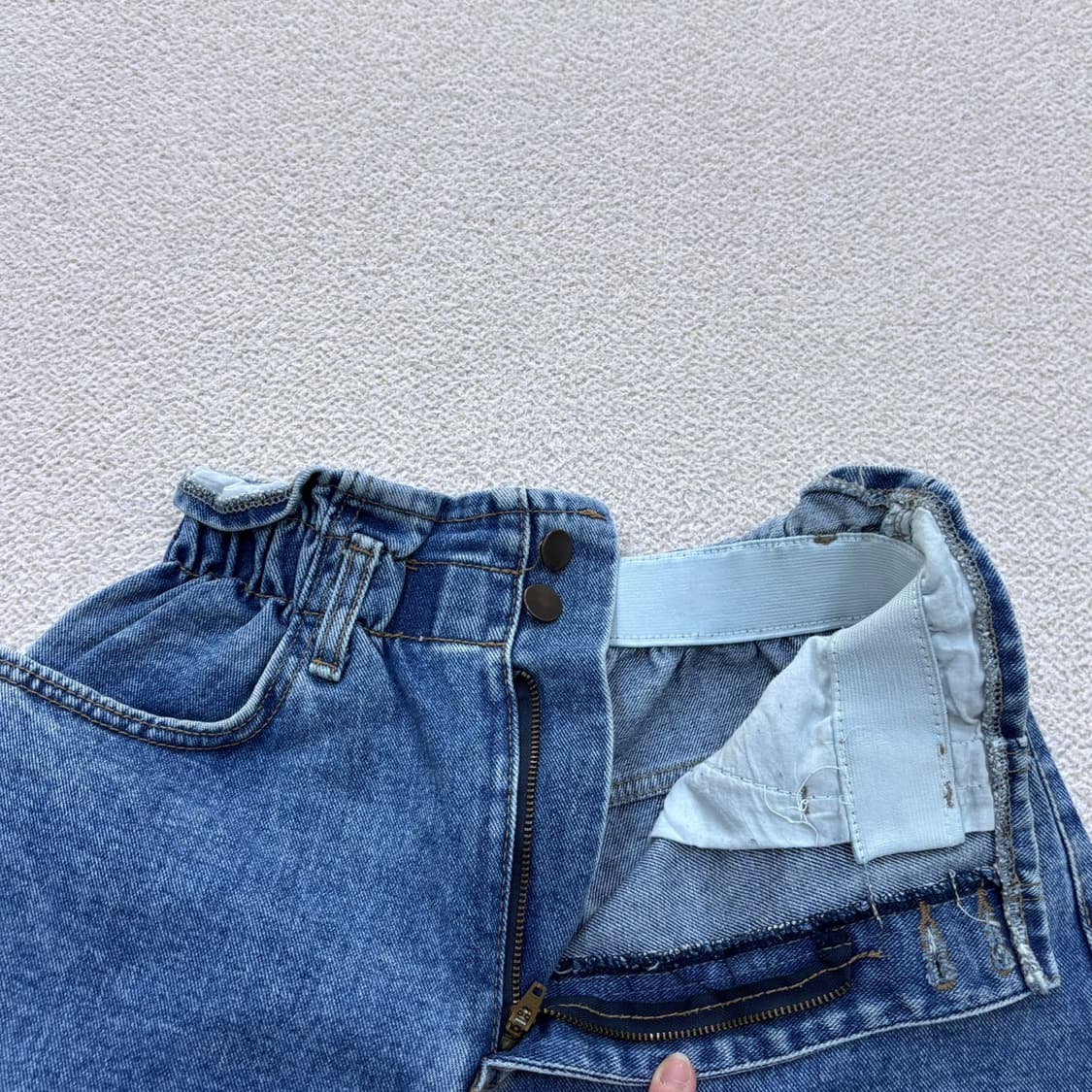 L 빈티지 밴딩 벌룬핏 데님 팬츠 0430E 상품이미지4