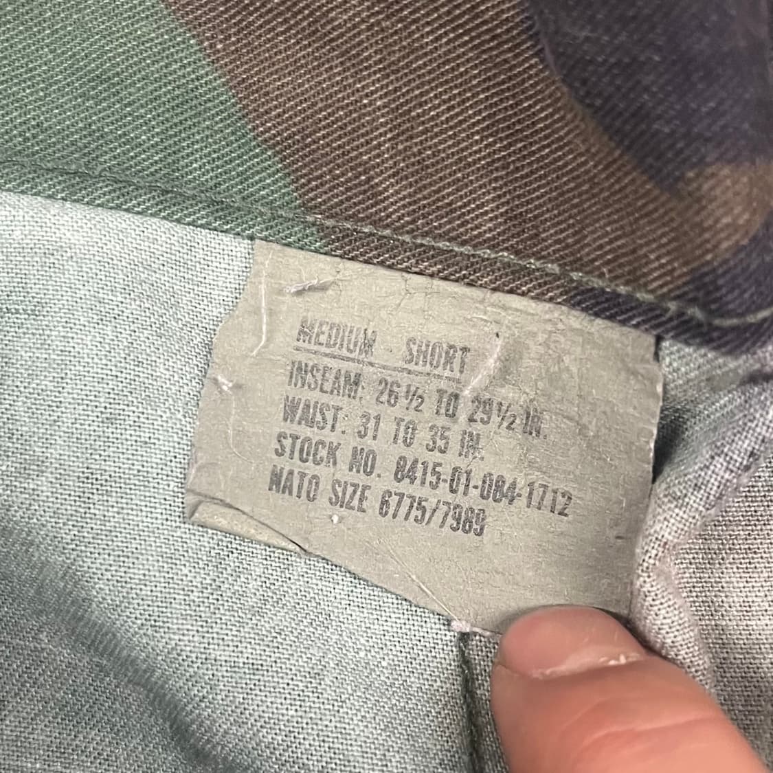 미군 우드랜드 BDU 팬츠 (M/S) 상품이미지5