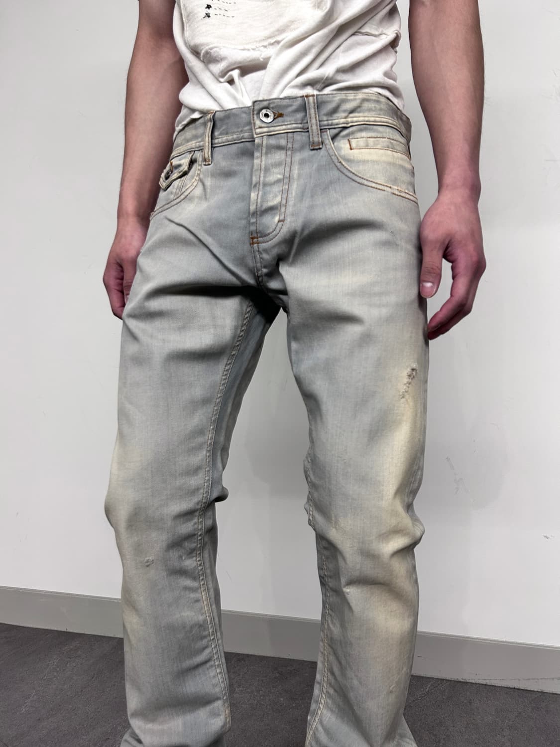 deadstock* 돌체앤가바나 블리치 워싱 데님 팬츠 상품이미지3