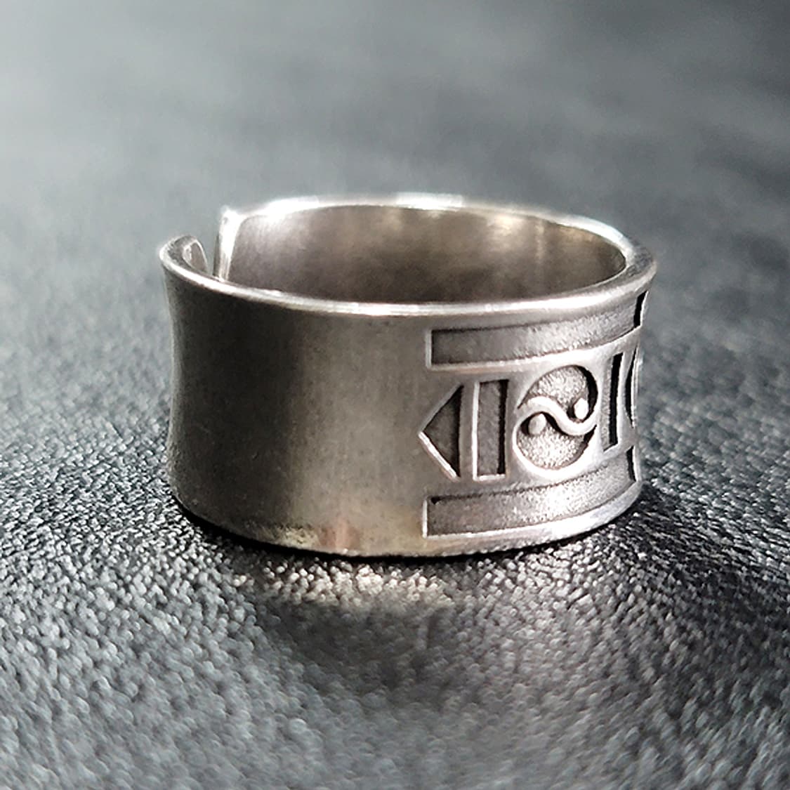 Circa 실버 남자 엔틱 빈티지 명품 고대 상징 문양 반지 상품이미지2