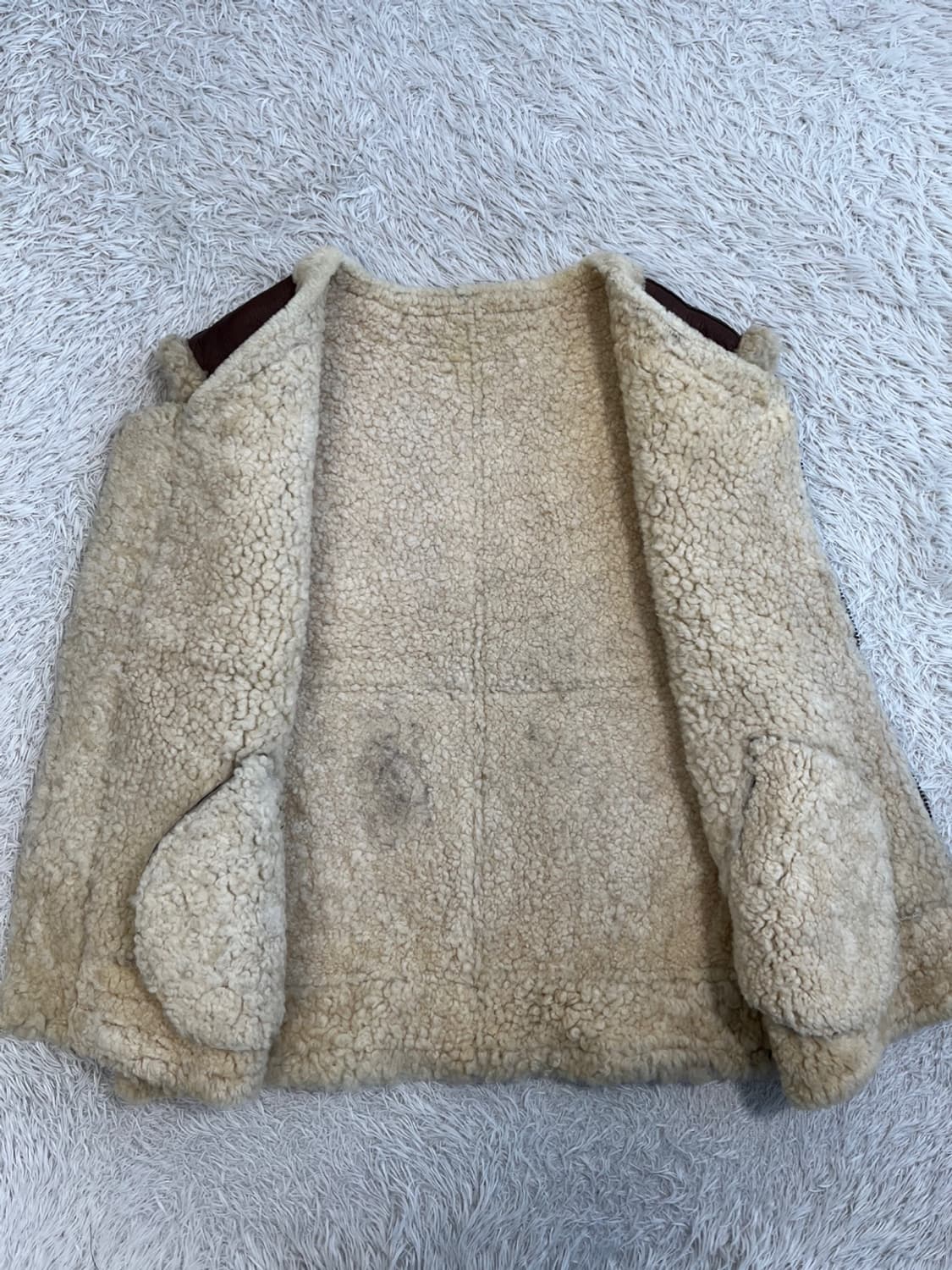 빈티지 B-3 베스트/양가죽/#2608 상품이미지3