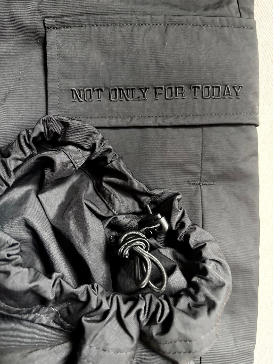 낫온리포투데이 파라슈트 와이드 카고 팬츠 상품이미지7