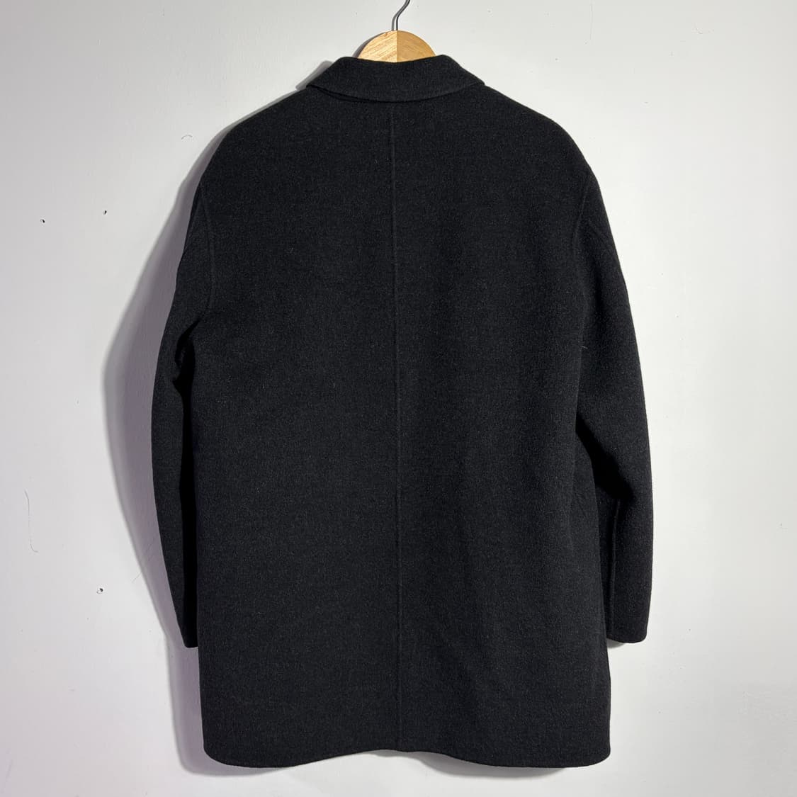 입생로랑(Yves Saint Laurent) 빈티지 차콜 울 싱글 코트 상품이미지4