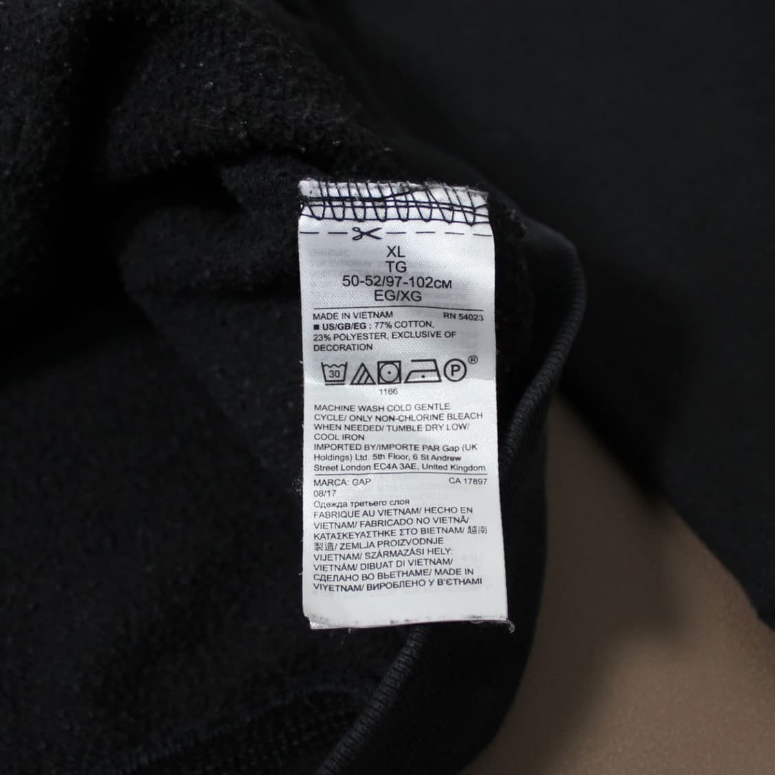 Gap 갭 성조기 블랙 후드집업 상품이미지5