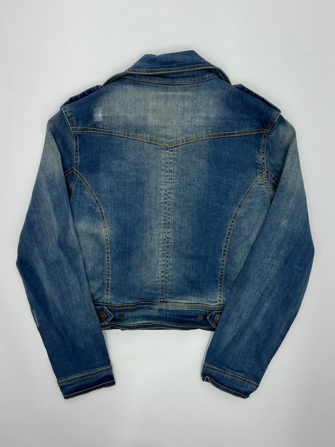 빈티지 크롭 데님자켓 상품이미지3