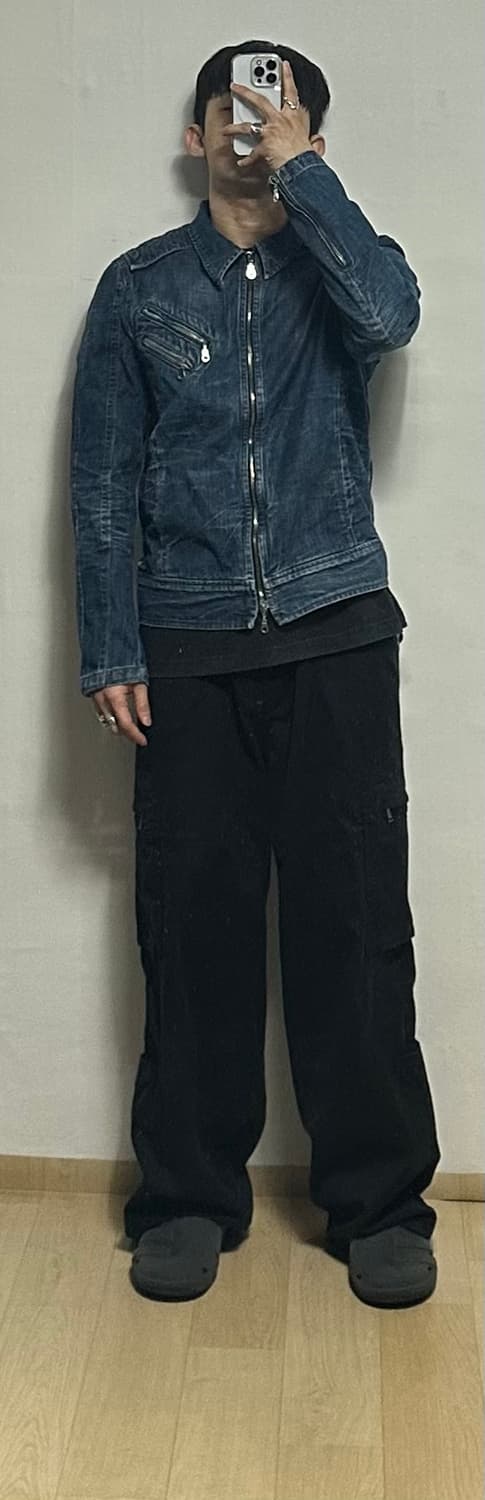 데이비드 마이어 데님 바이커자켓 상품이미지4