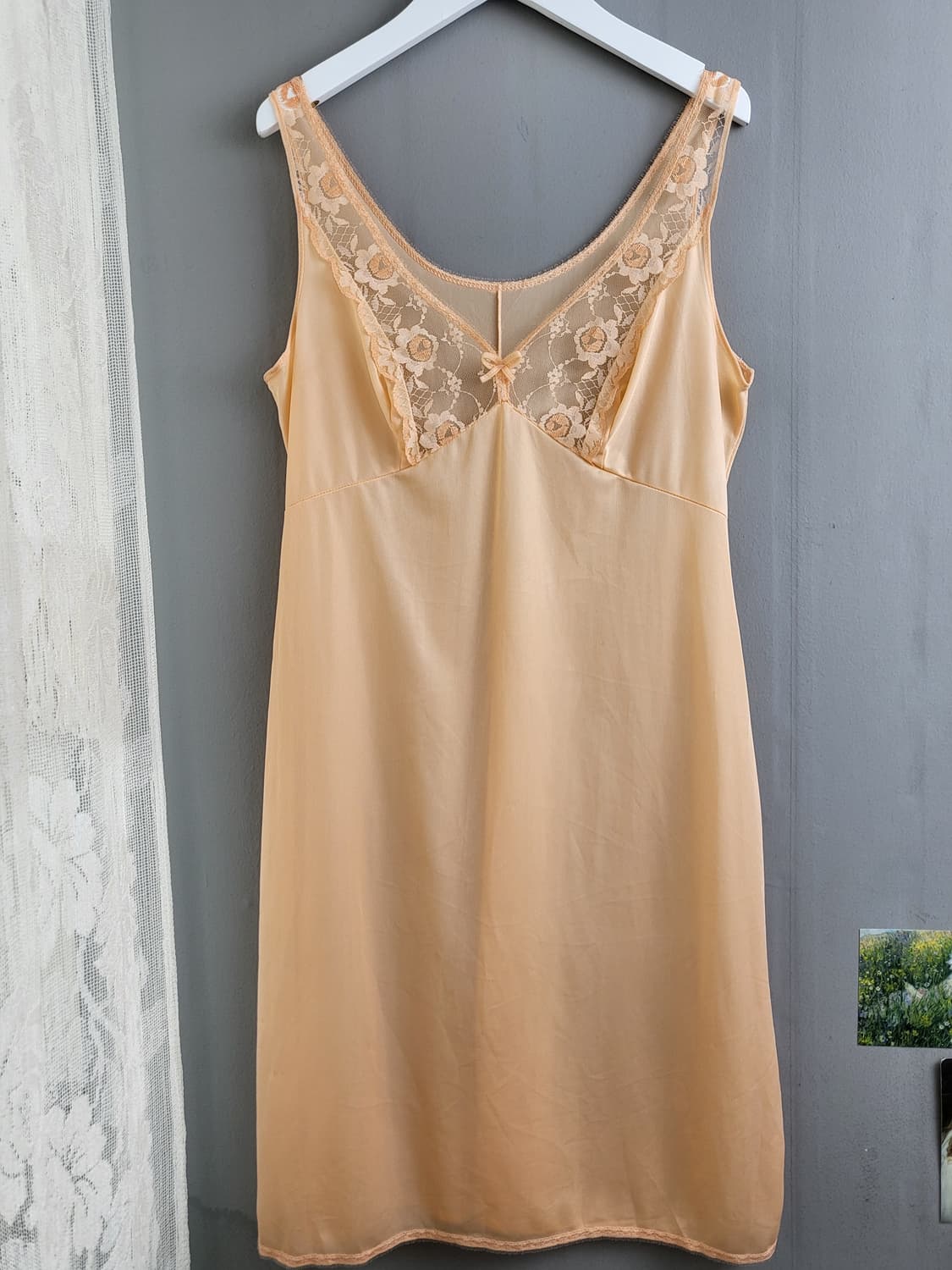 빈티지 피치 슬립 원피스 상품이미지2