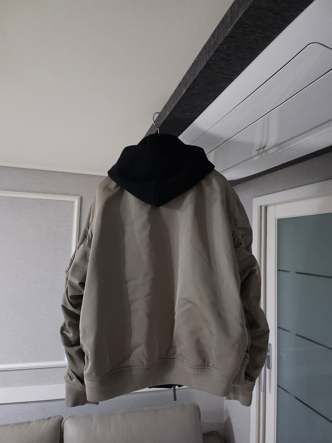 [거의 새것] 질스튜어트 뉴욕 후드 패널 MA-1 항공점퍼 자켓 M 상품이미지2