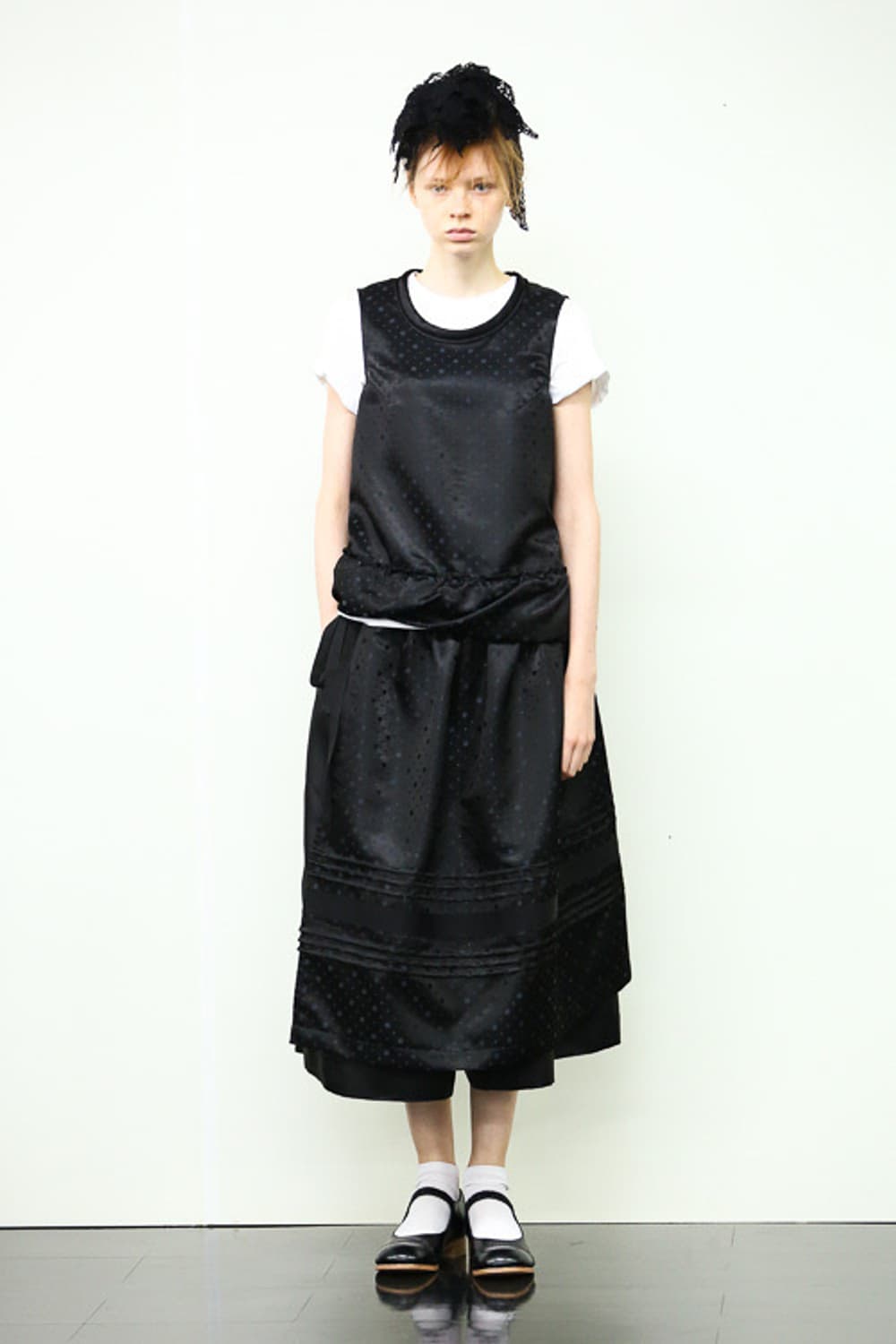 Texture Mixed Dot Skirt 상품이미지2