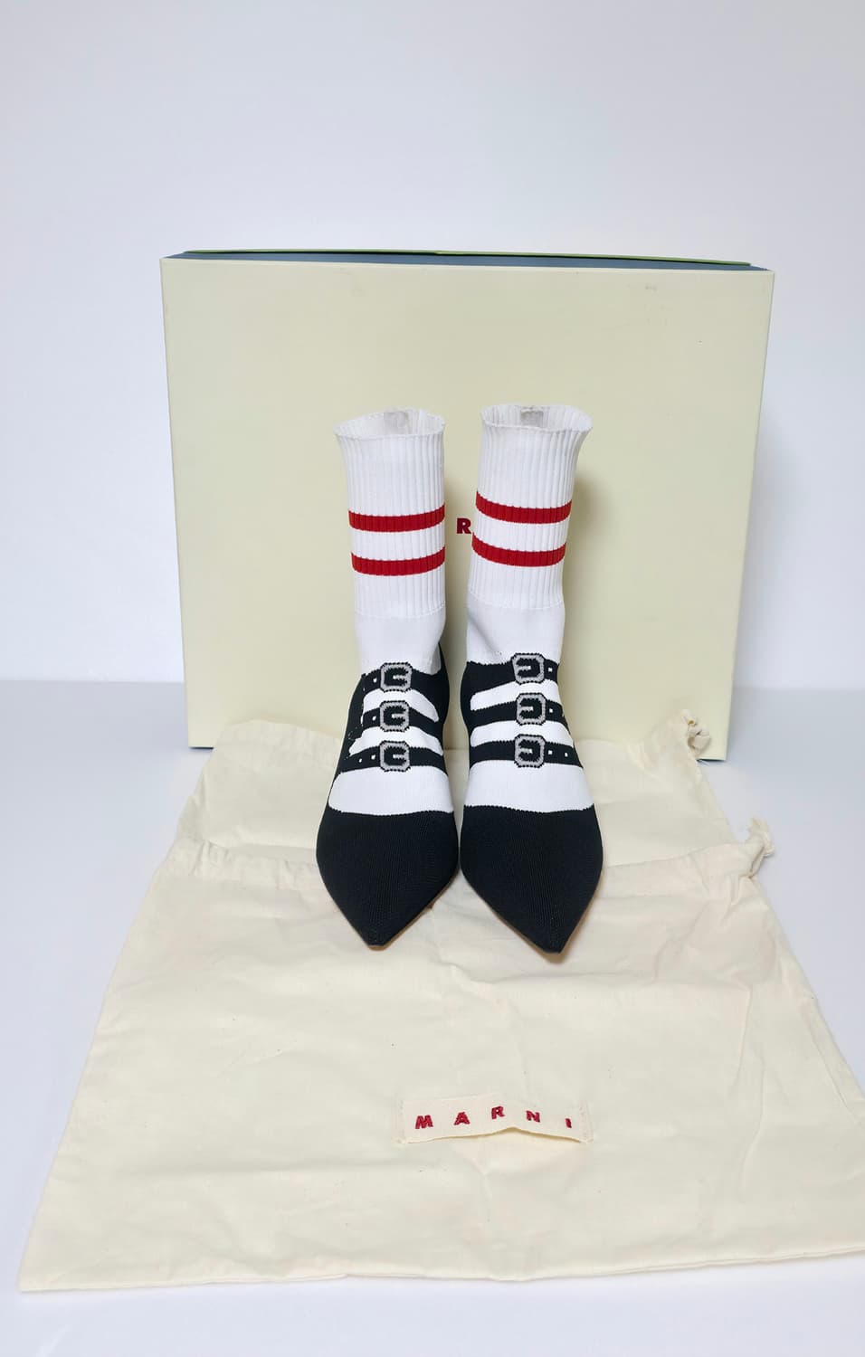 (230)MARNI 니트 앵클부츠 상품이미지8
