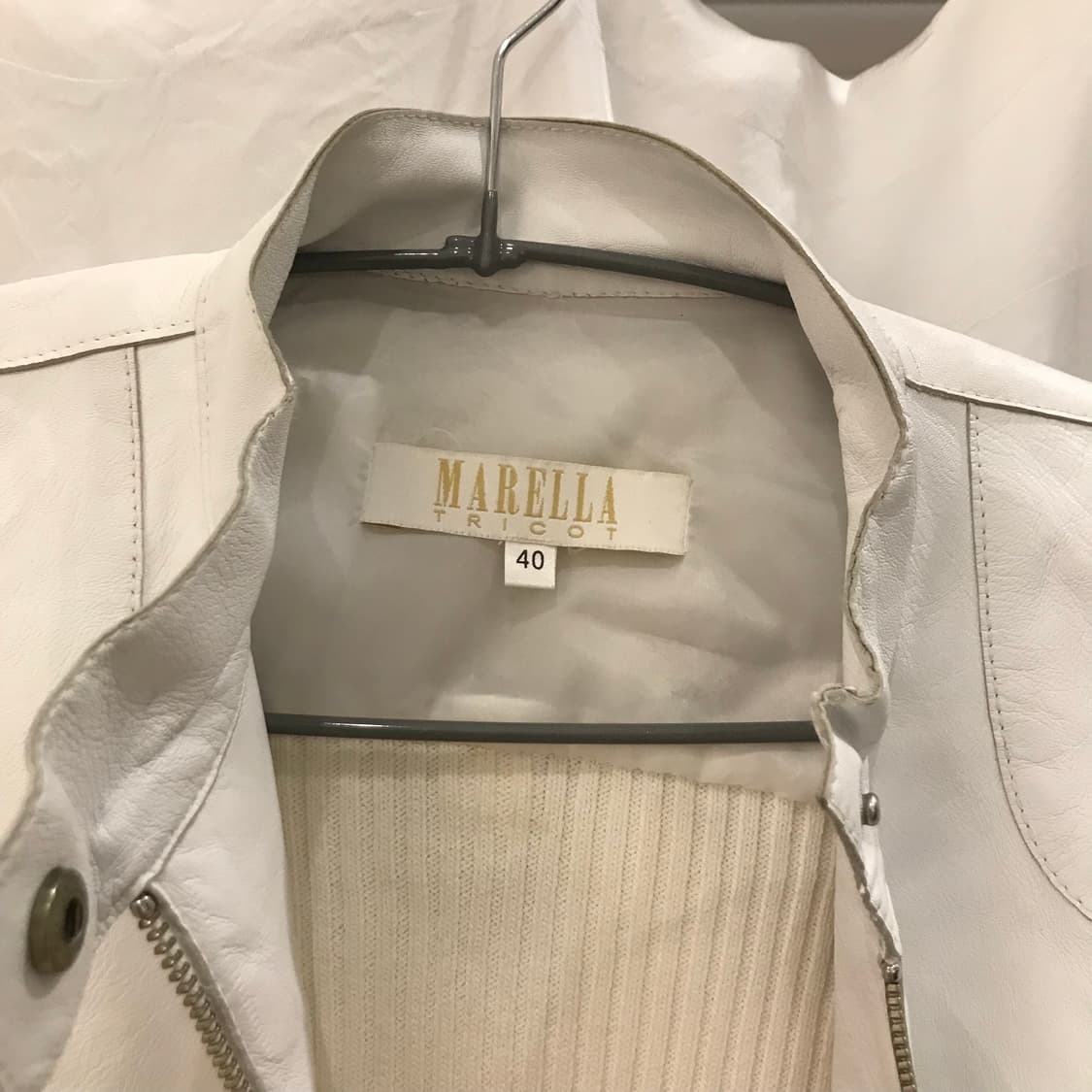 Marella 마렐라 갸루 펑크 레더 자켓 상품이미지6