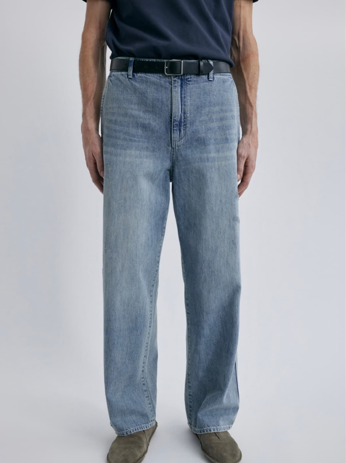 포터리 One Washed Wide Denim(New)Light Blue 상품이미지2