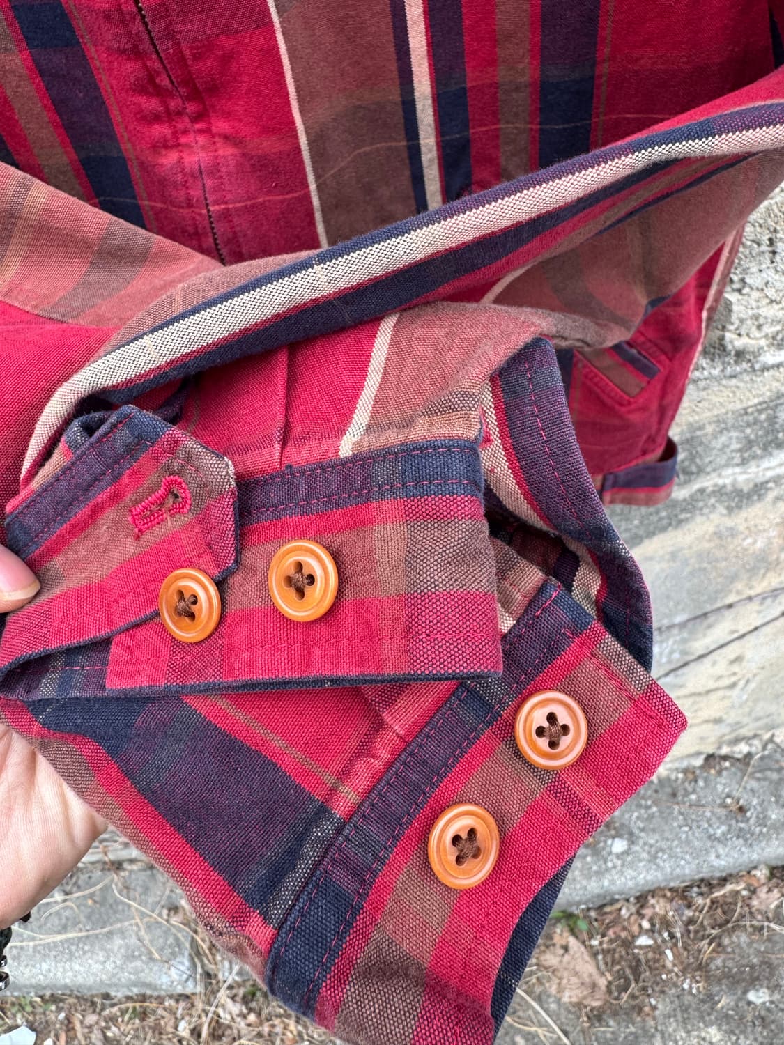 90s 폴로 랄프로렌 빈티지 체크 스윙톱 워크 자켓 상품이미지5