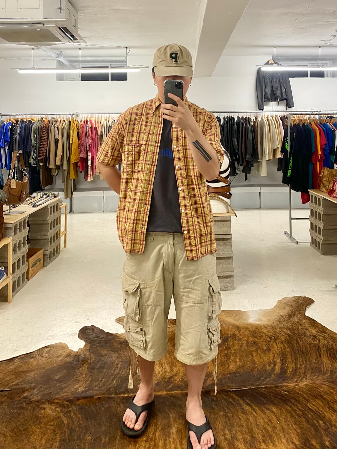 90's STUSSY seersucker shirts 올드 스투시 셔츠 상품이미지1