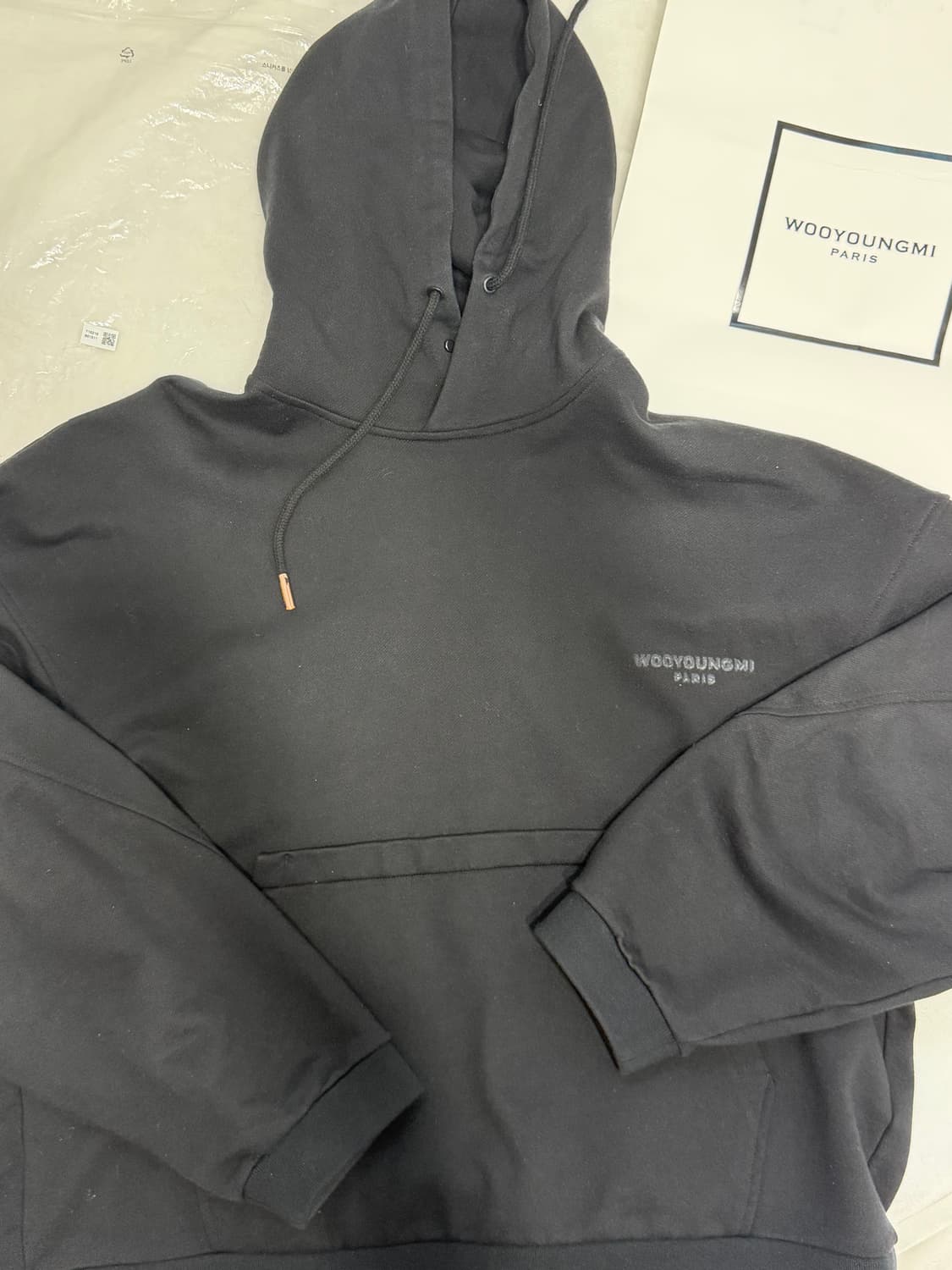 [새상품급] 우영미 백로고 프린팅 후드티 50 상품이미지2