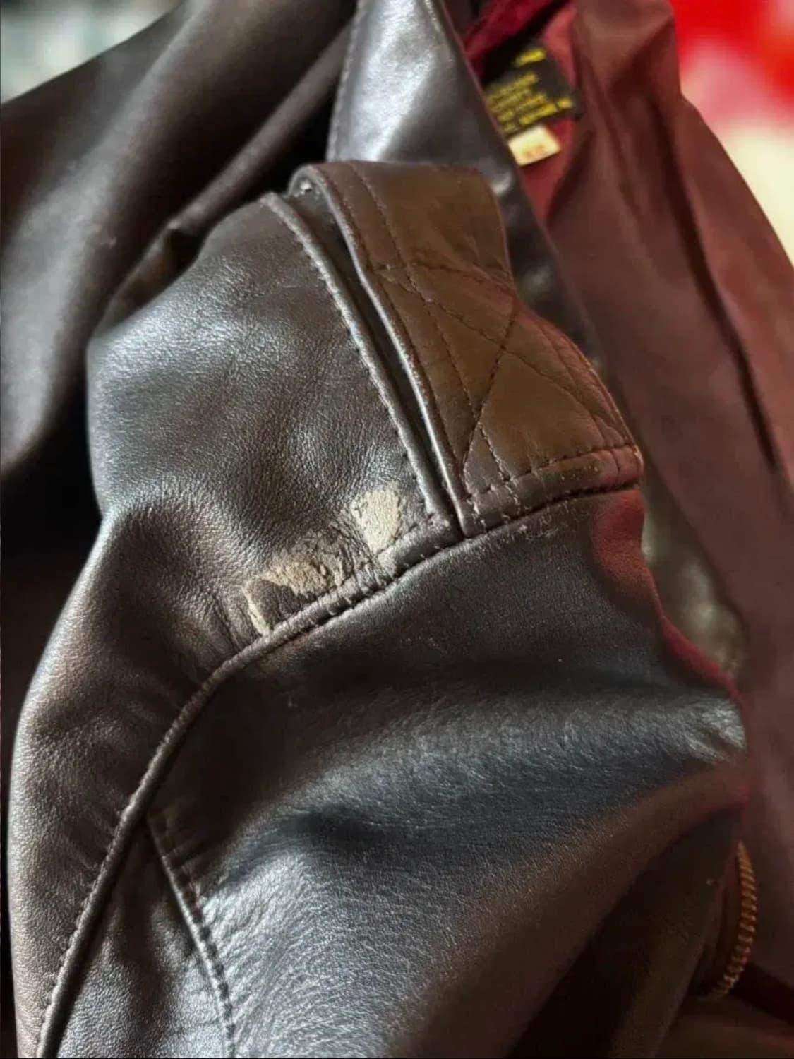 A-2 플라이트 자켓 가죽 다크 브라운 42 상품이미지10