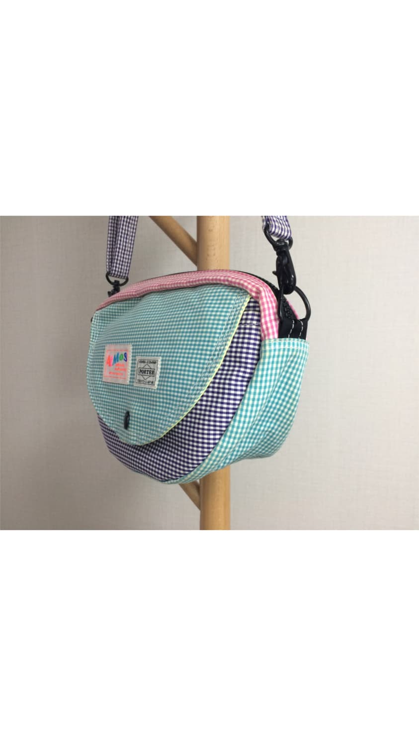 Porter 포터 x 아트모스 콜라보 체크 크로스백 상품이미지4