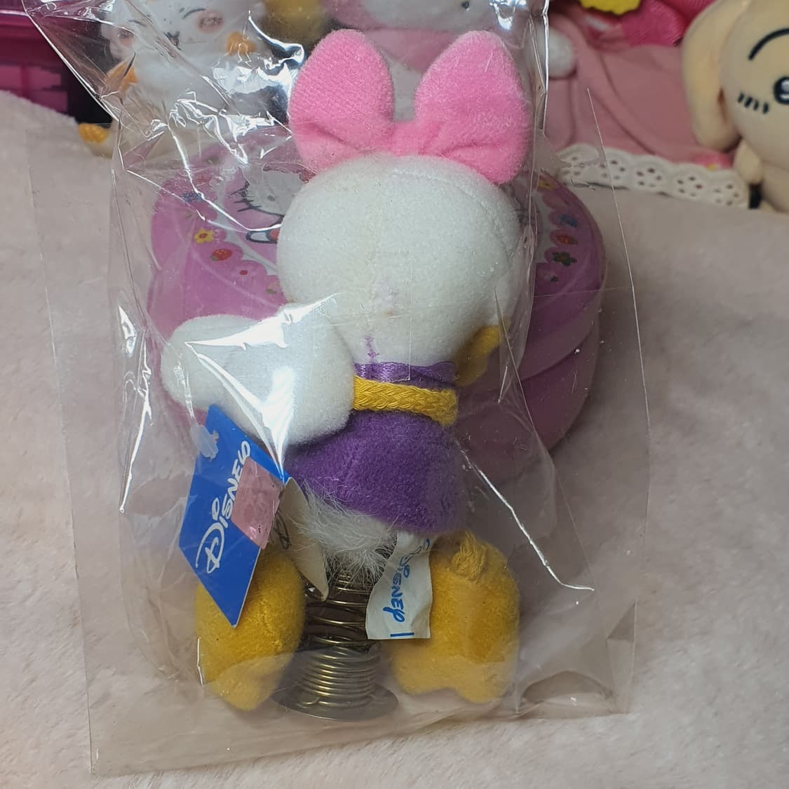 미개봉) 고전 디즈니 데이지덕 스프링 인형 토이 봉제인형 덕 오리 빈티지 상품이미지5