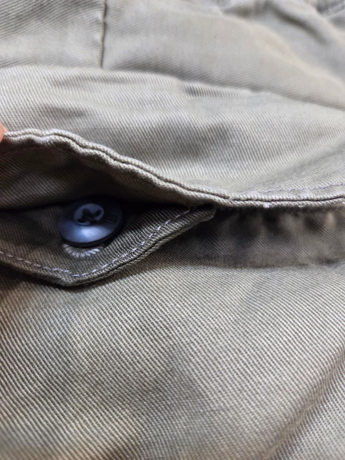 G-STAR카키색 지퍼포인트 배기 바지(W33/L32)남여공용 상품이미지6