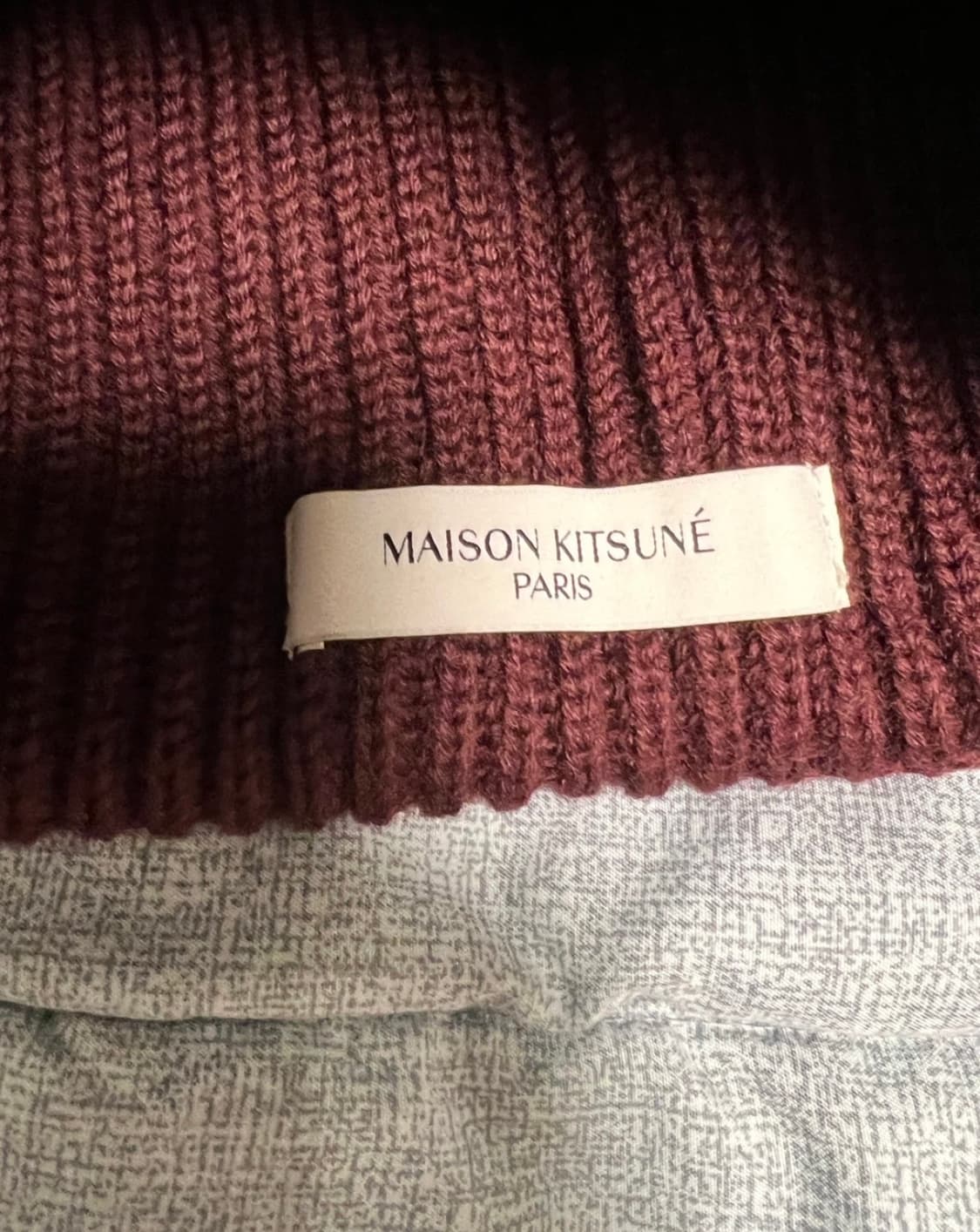 메종키츠네 비니 버건디 상품이미지4