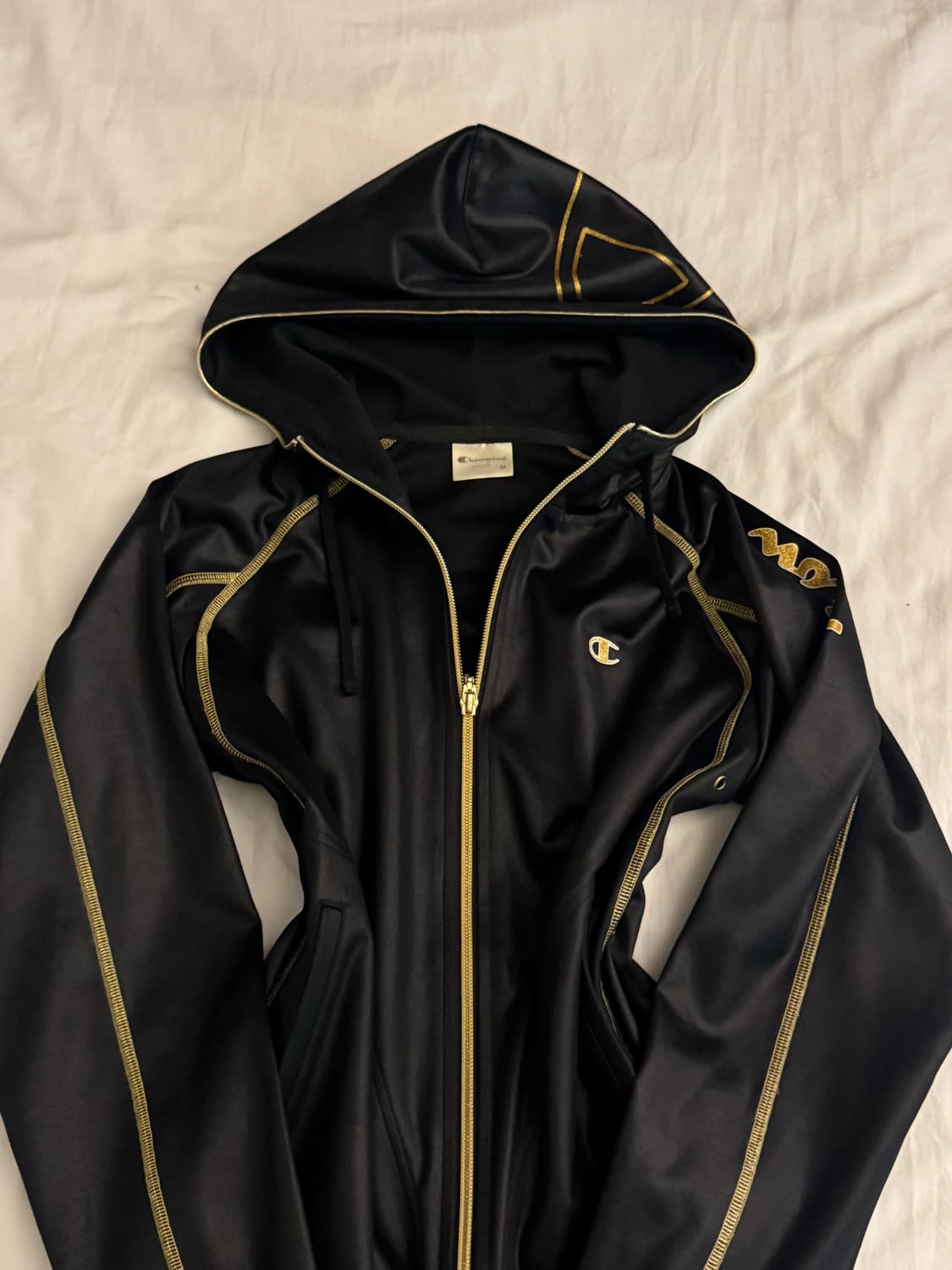 챔피온 검금 딱붙 후드집업 M 상품이미지2