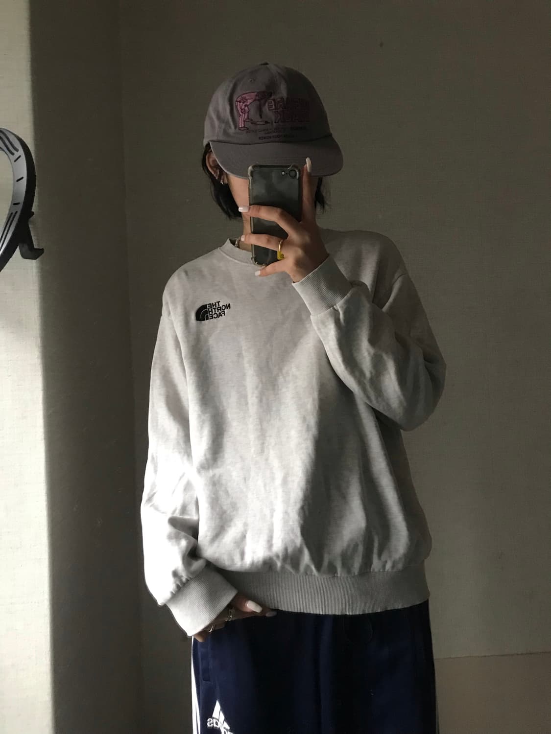 노페 라이트그레이 맨투맨 상품이미지5