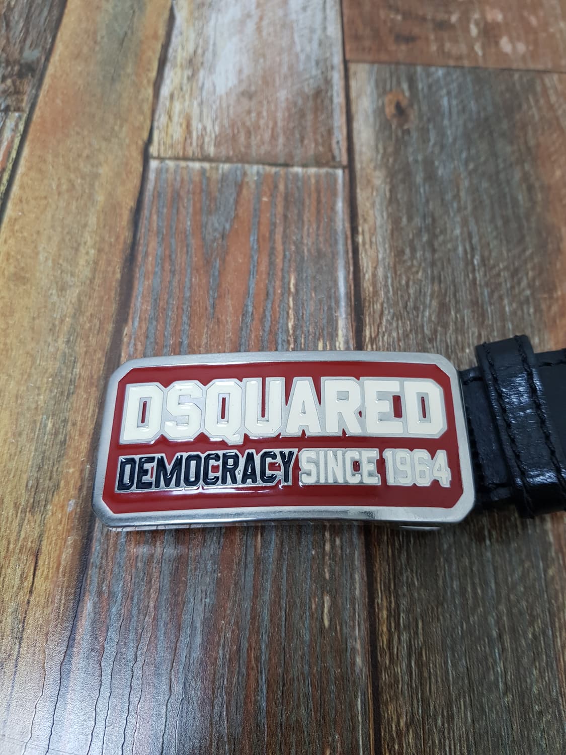 [정품] Dsquared 디스퀘어드 블랙 가죽 벨트 상품이미지4