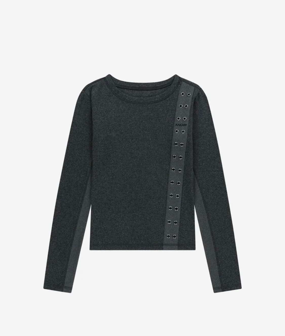 아캄 사이드 아일렛 롱슬리브 다크그레이 1사이즈 상품이미지3