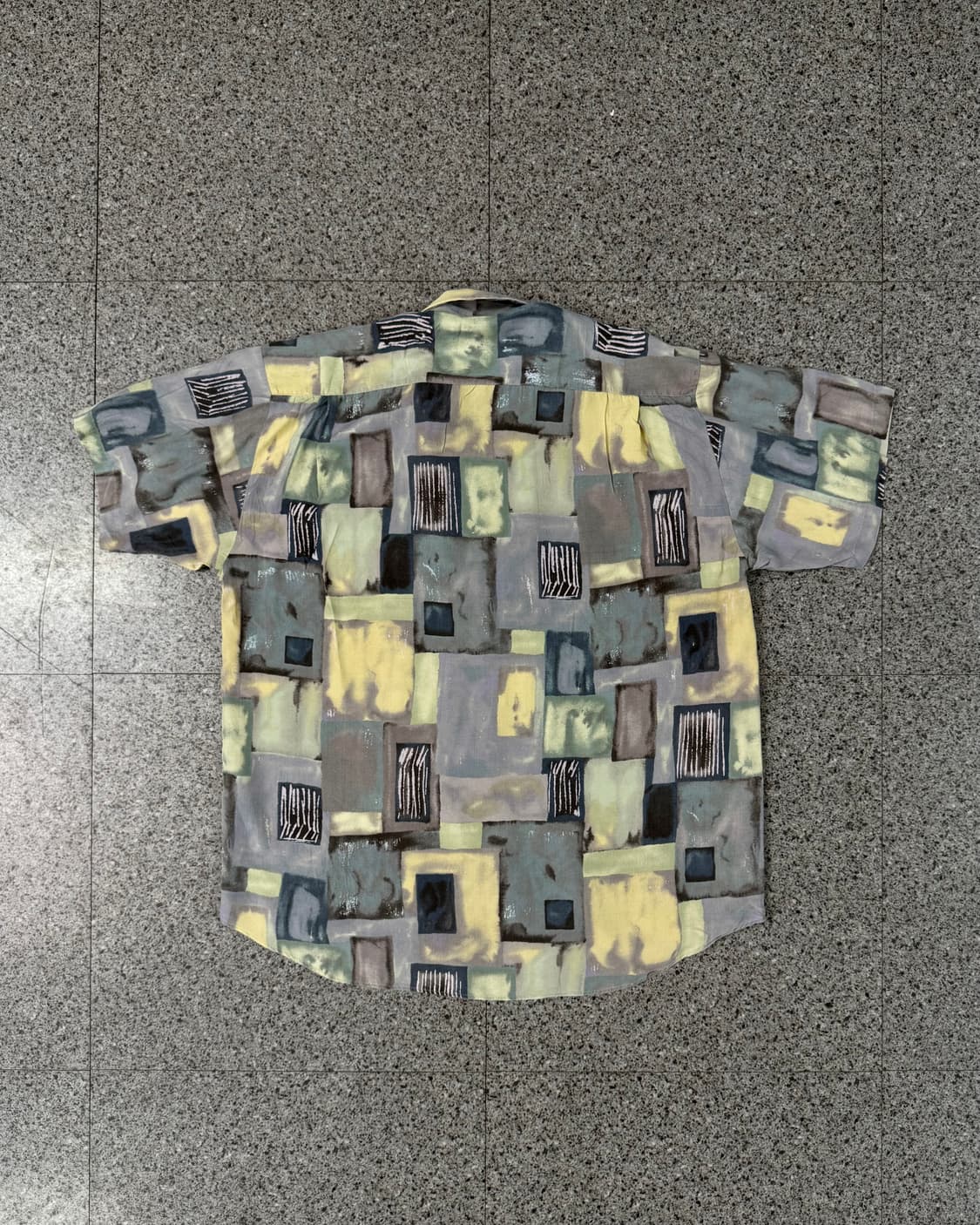 vintage geometric camp collar shirt 상품이미지3