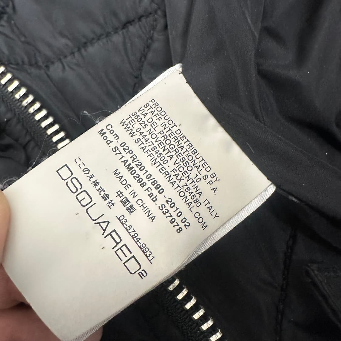 디스퀘어드2 라쿤털 여성 크롭 숏패딩 블랙 M 상품이미지8