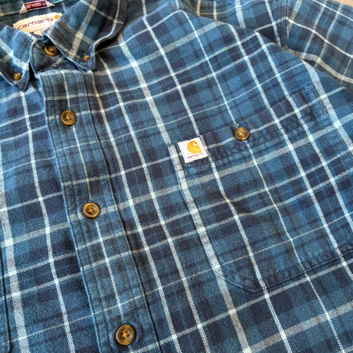 칼하트 정품 오리지널 해비 코튼 체크 긴팔 셔츠 상품이미지6
