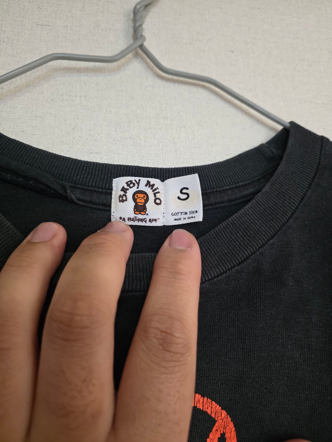 [S] 베이프 베이비마일로 슬리핑로고 반팔티 상품이미지5