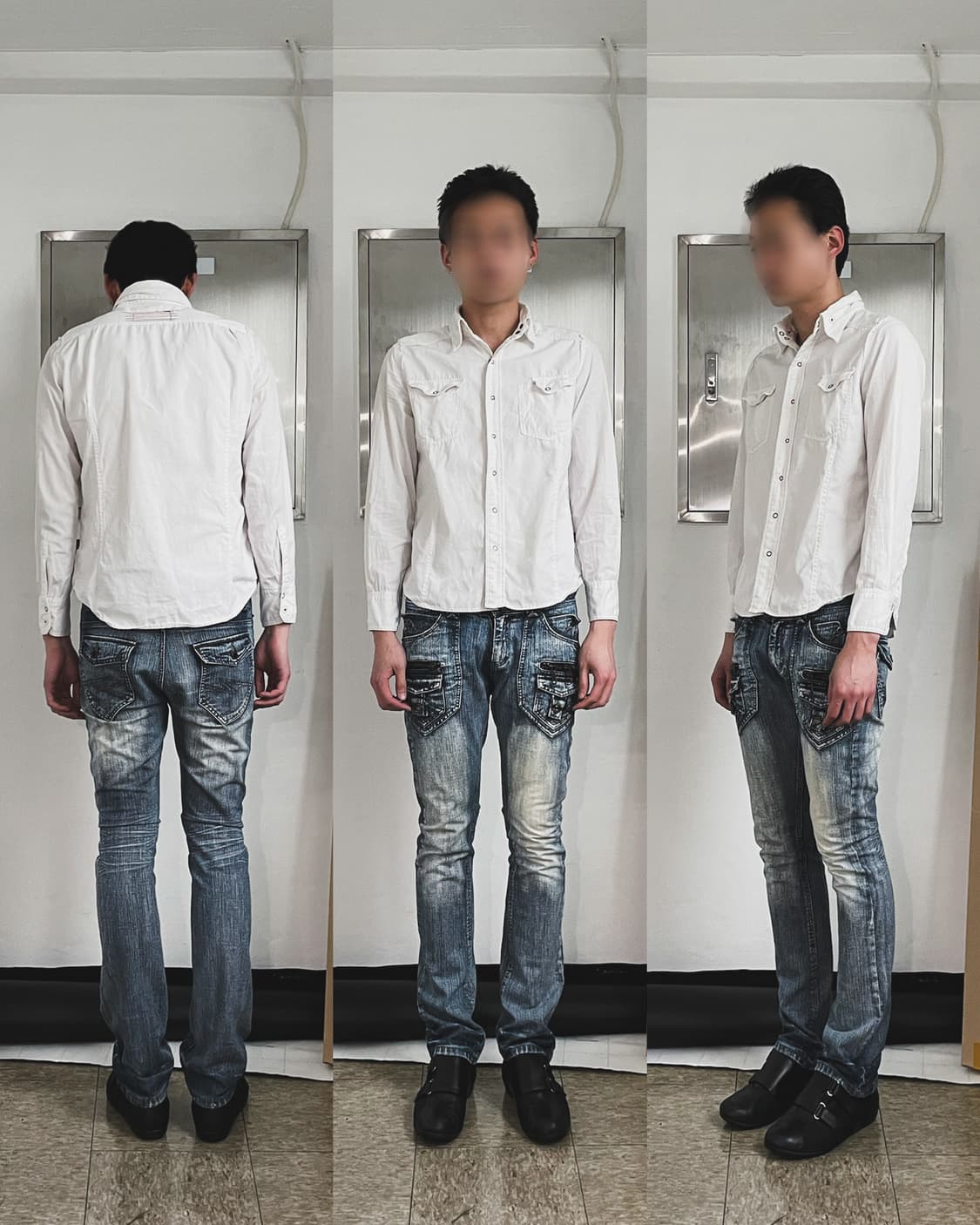 291295=homme 그런지 웨스턴 셔츠 상품이미지1