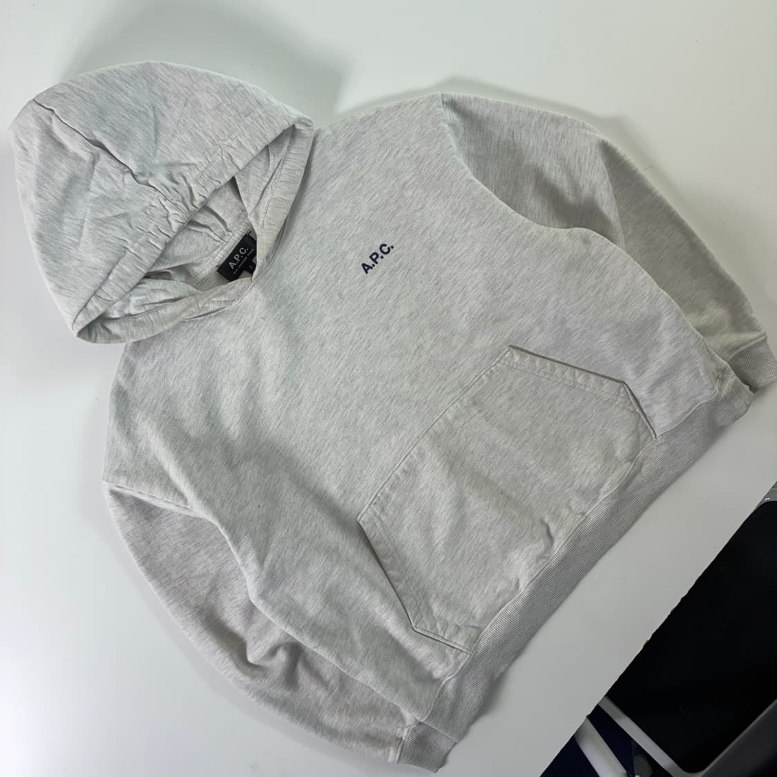 A.P.C 아페쎄 라이트 멜란지 헤비코튼 후드티 상품이미지2