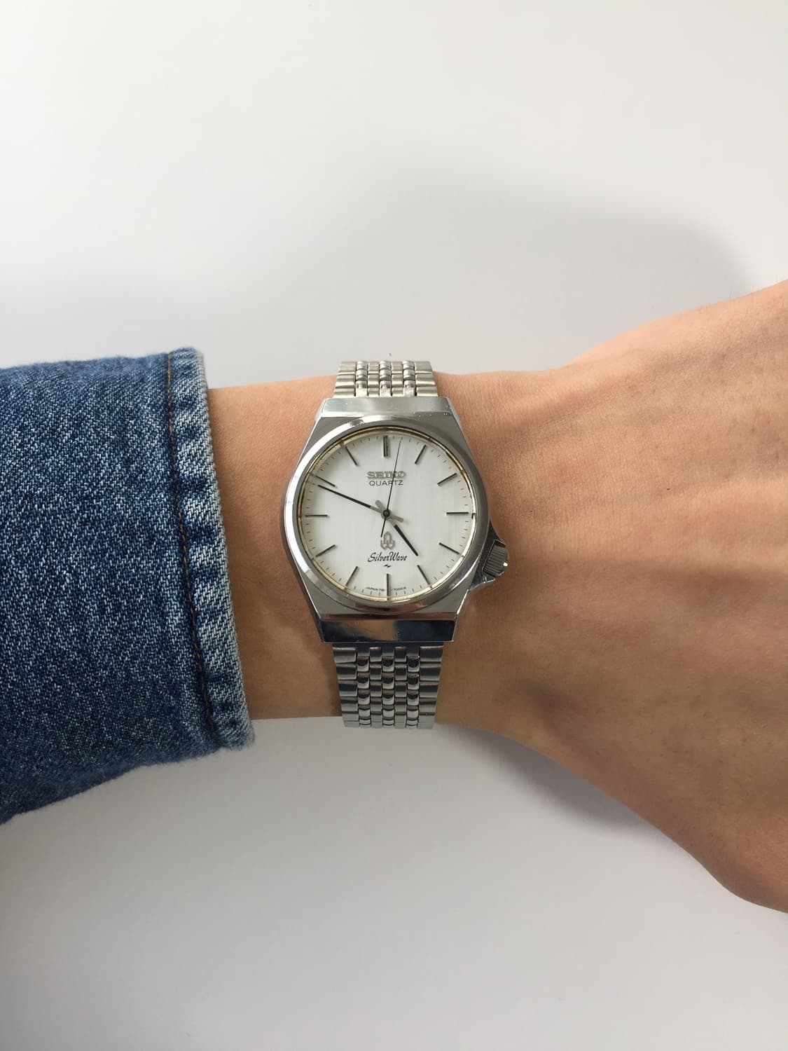 80s seiko silver wave quartz 상품이미지5