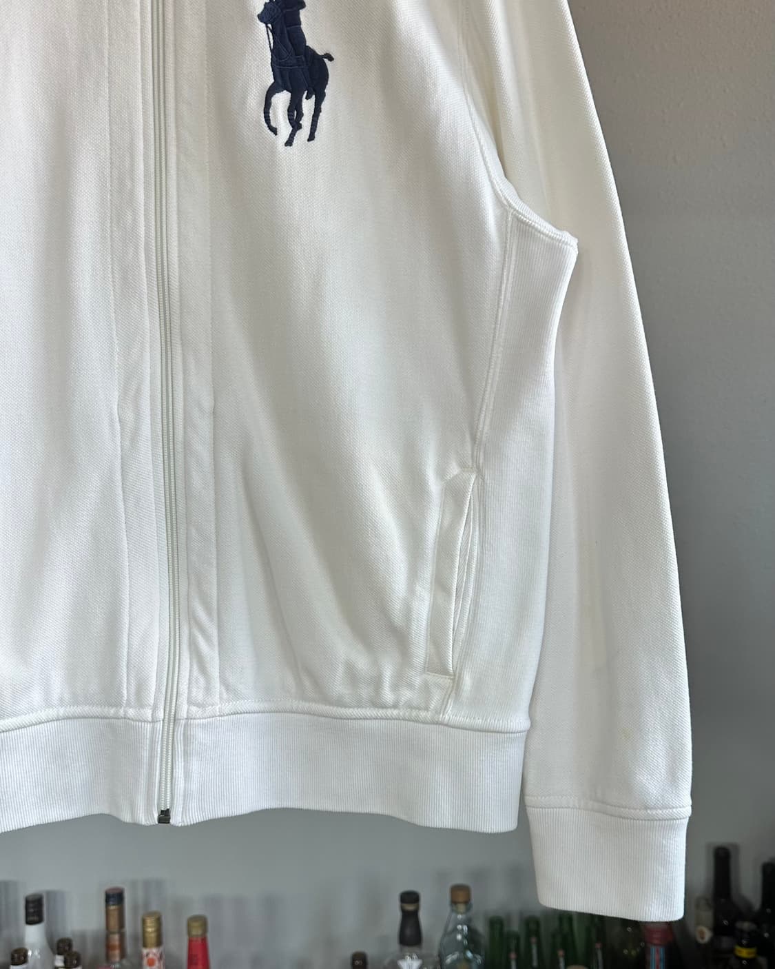 [L]폴로 랄프로렌 빅포니 화이트 코튼 집업 상품이미지5