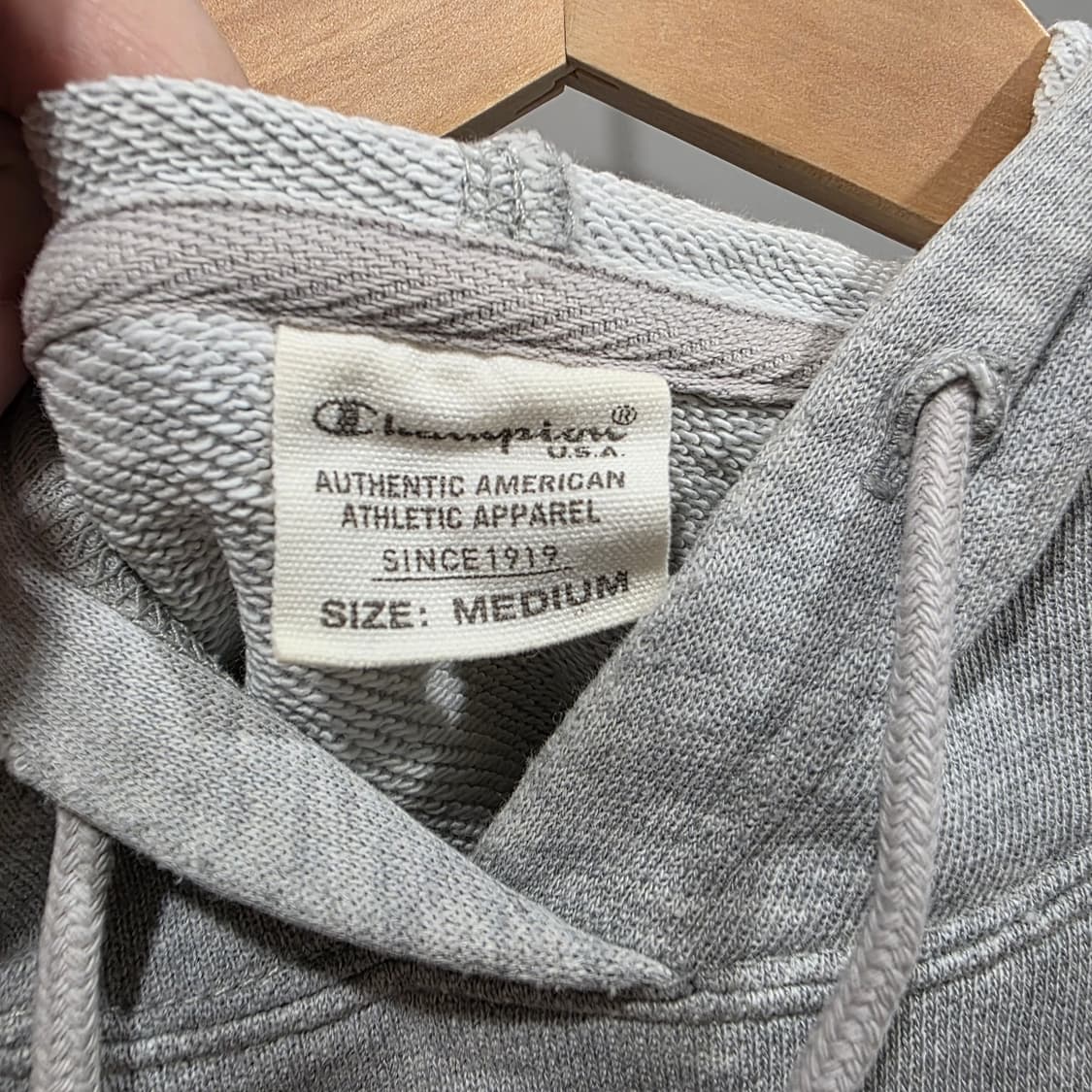 챔피온(Champion) 칼리지 로고 후드티 상품이미지3