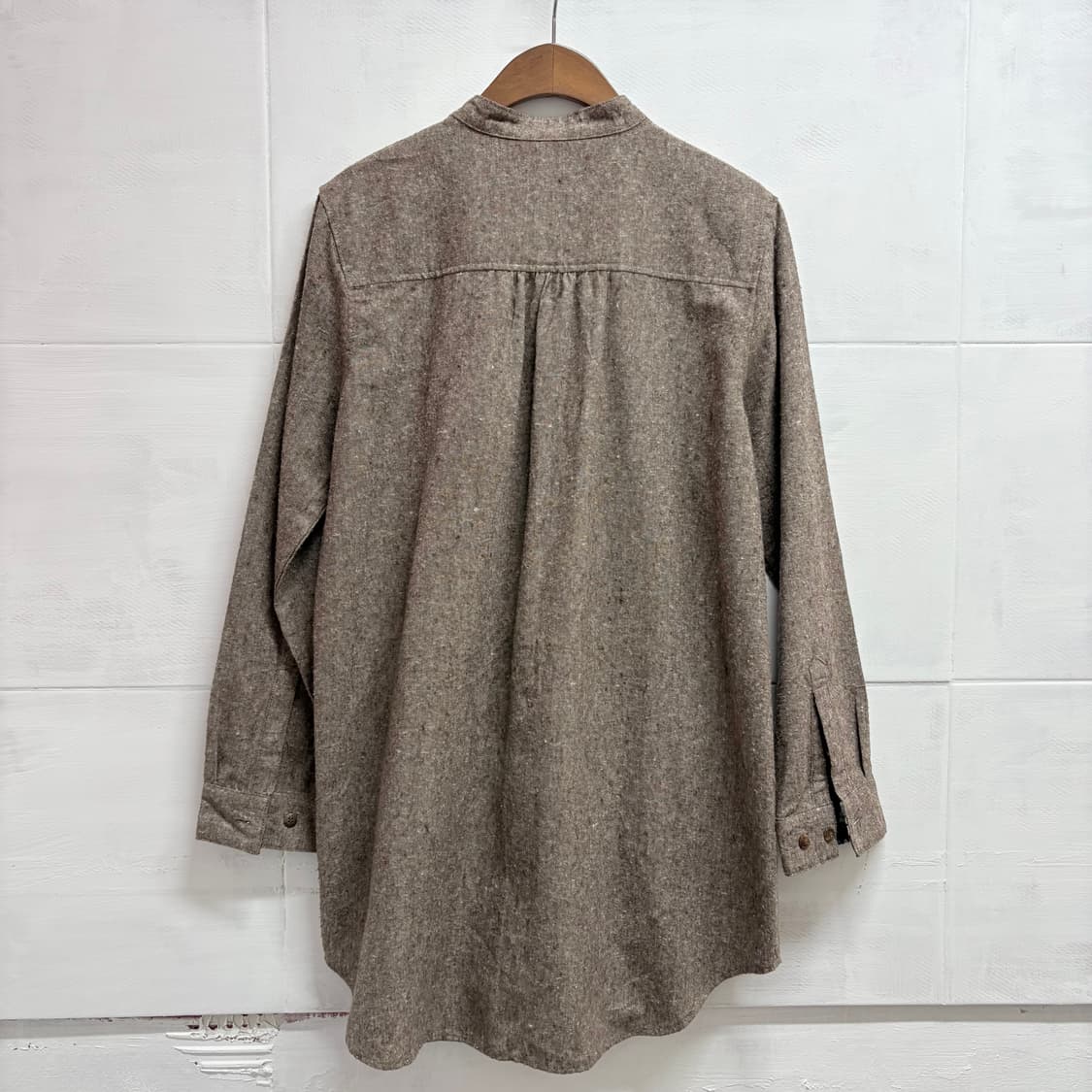 모리걸 자수 브라운 언발 블라우스  상품이미지4