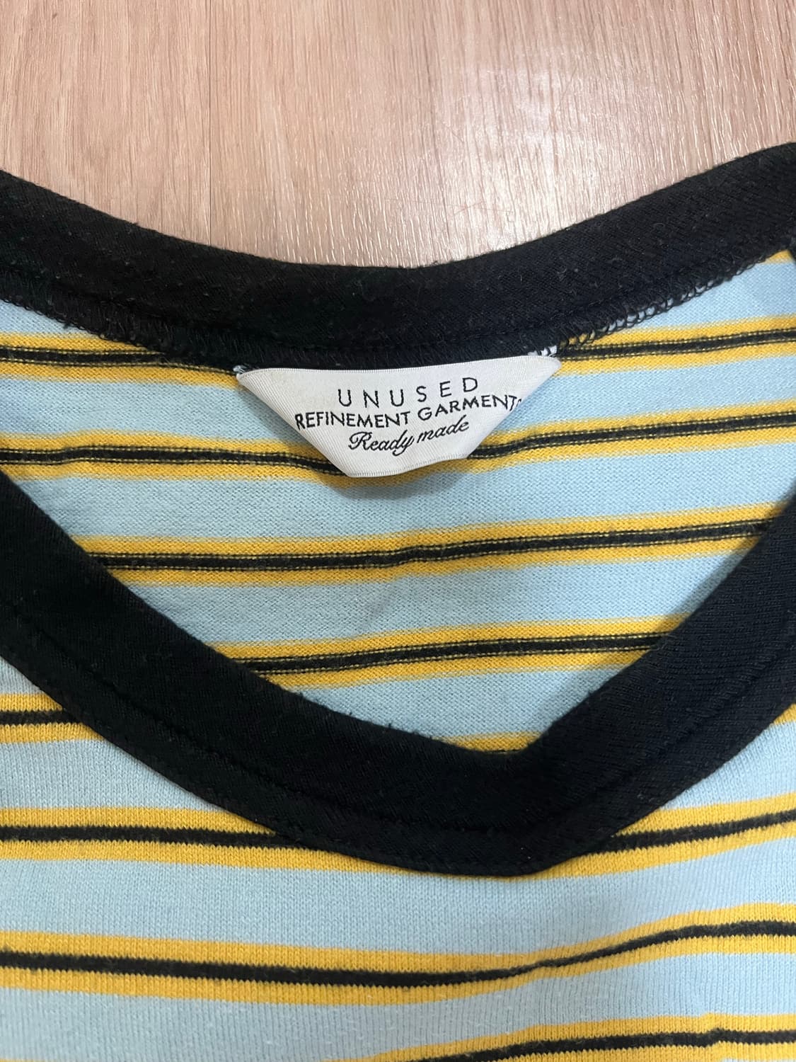 Unused 20aw US1898 보더티셔츠 상품이미지2