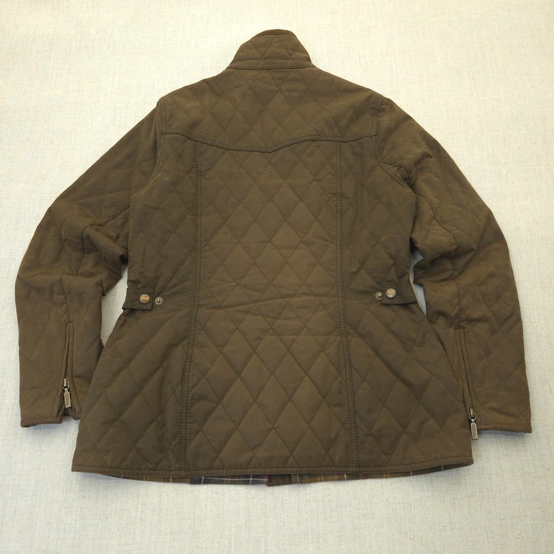 바버 퀼팅 자켓 브라운 여성 상품이미지8