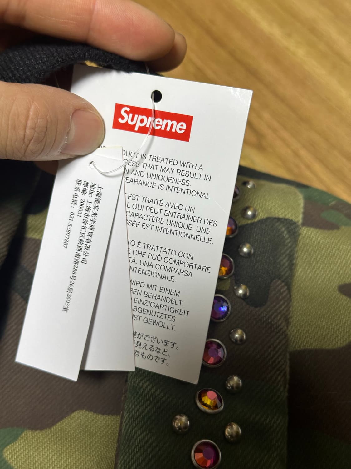 슈프림 X 비비사이먼 카모 데님 백팩 상품이미지3