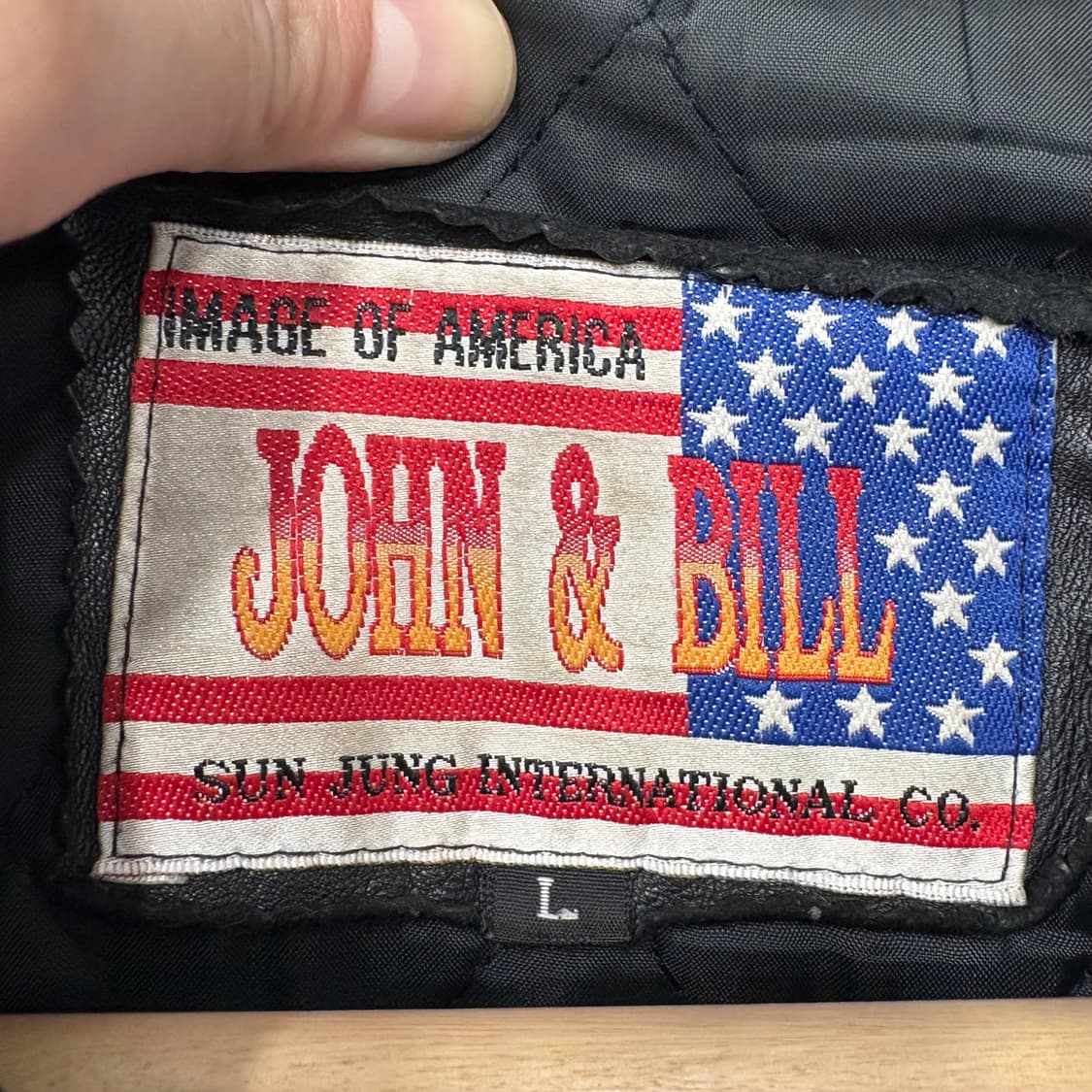 90's John&Bill 국내산 리얼레더 소가죽 자켓 상품이미지3