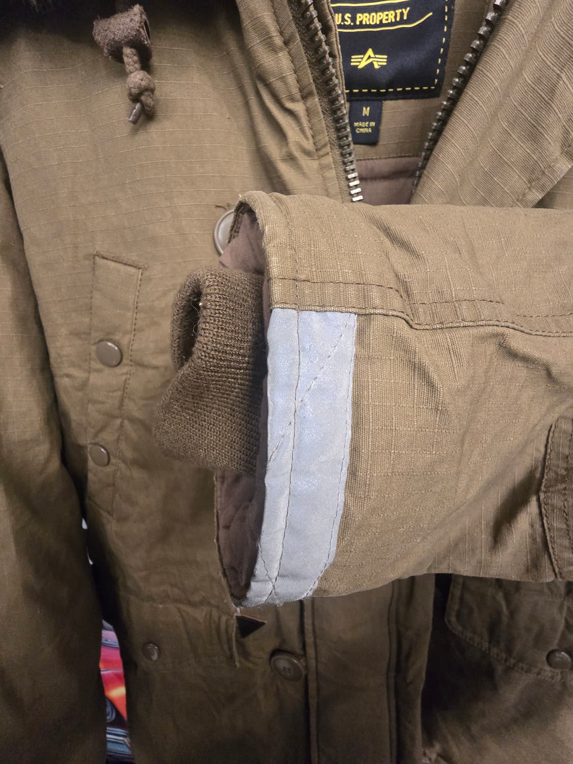 알파인더스트리 오리지널 N-3B 슬림 (Brown)패딩 상품이미지4